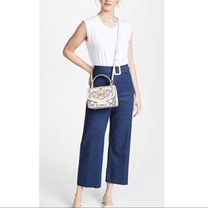 Tory Burch Juliette Printed Mini Leather Satchel